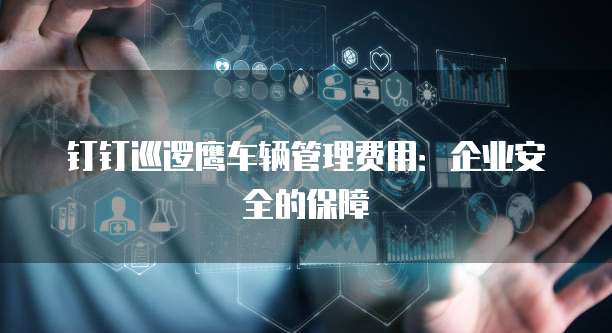 钉钉巡逻鹰车辆管理费用:企业安全的保障