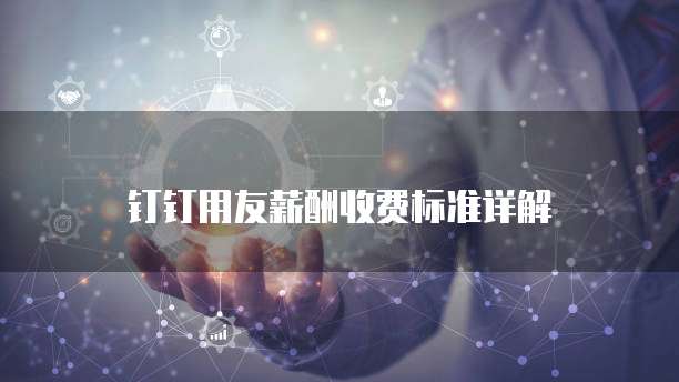 钉钉用友薪酬收费标准详解