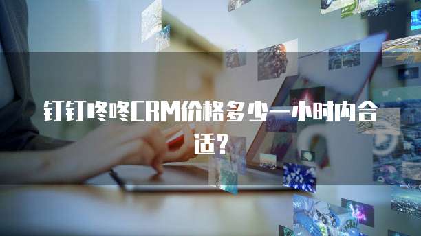 钉钉咚咚CRM价格多少一小时内合适?