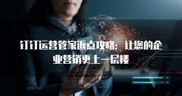 钉钉运营管家返点攻略:让您的企业营销更上一层楼