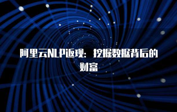 阿里云NLP返现：挖掘数据背后的财富