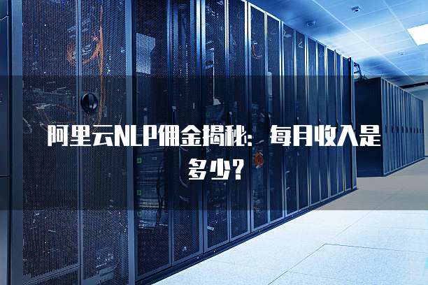 阿里云NLP佣金揭秘:每月收入是多少?