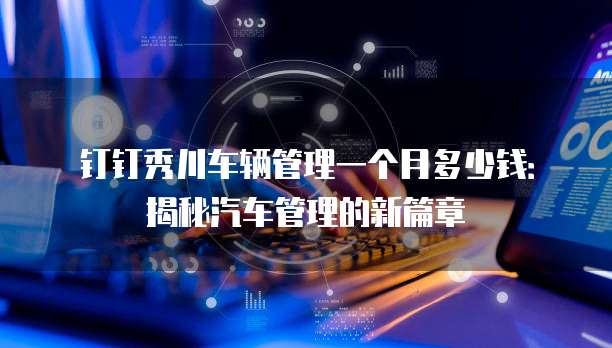 钉钉秀川车辆管理一个月多少钱:揭秘汽车管理的新篇章