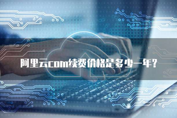 阿里云com续费价格是多少一年?