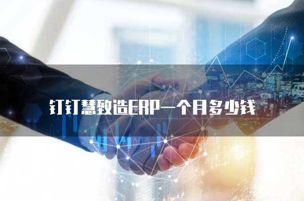 钉钉慧致造ERP一个月多少钱