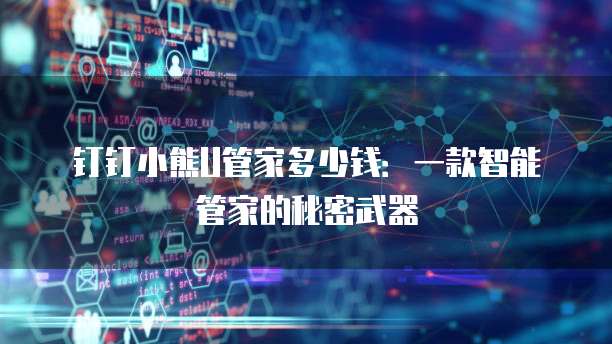 钉钉小熊U管家多少钱:一款智能管家的秘密武器