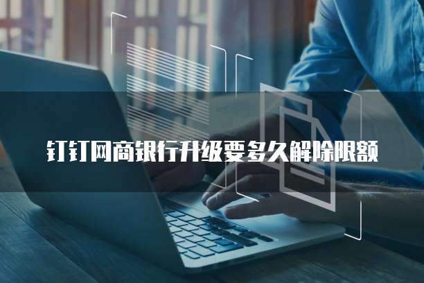钉钉网商银行升级要多久解除限额