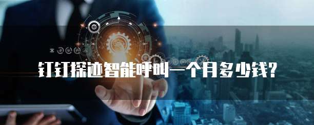 钉钉探迹智能呼叫一个月多少钱?
