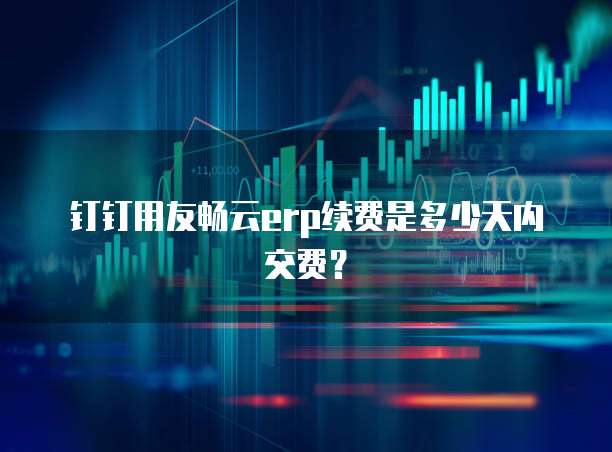 钉钉用友畅云erp续费是多少天内交费？