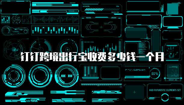 钉钉跨境出行宝收费多少钱一个月