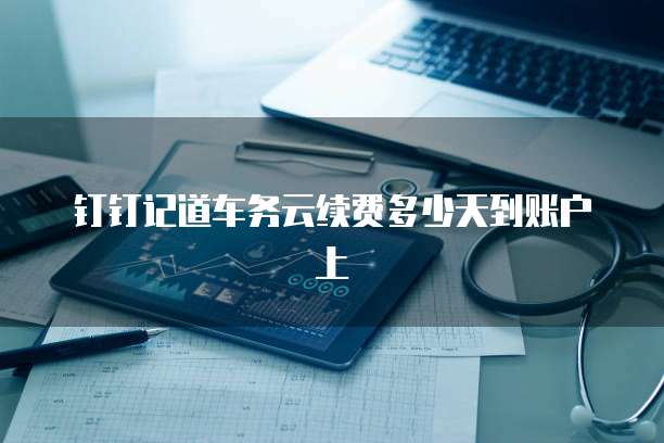 钉钉记道车务云续费多少天到账户上