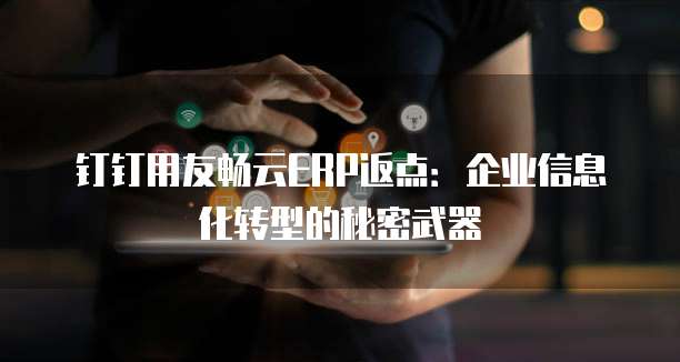 钉钉用友畅云ERP返点:企业信息化转型的秘密武器