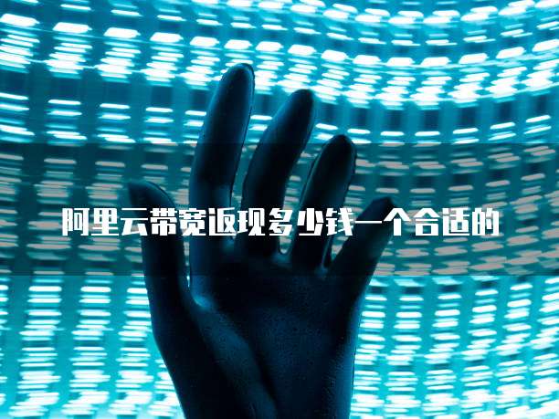 阿里云带宽返现多少钱一个合适的