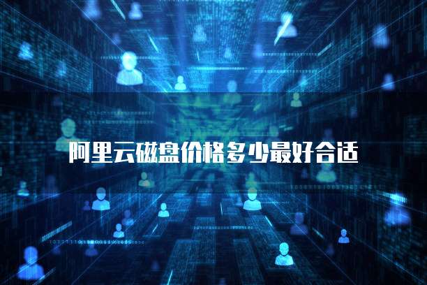 阿里云磁盘价格多少最好合适