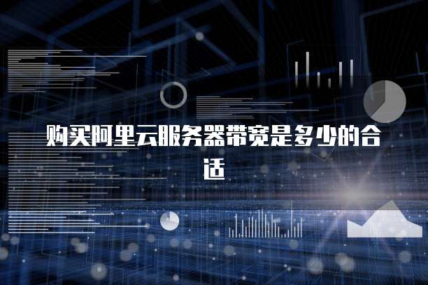 购买阿里云服务器带宽是多少的合适