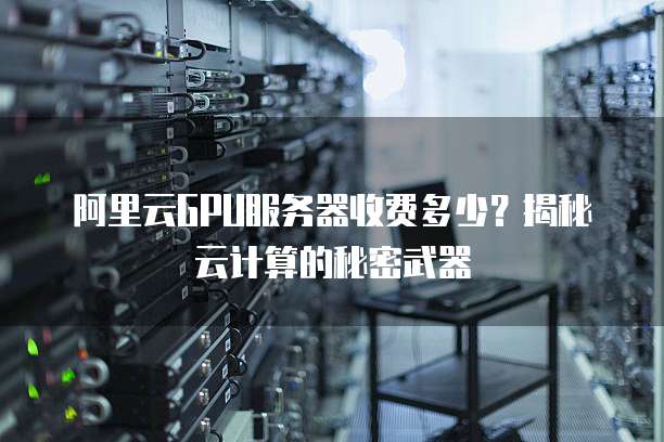 阿里云GPU服务器收费多少?揭秘云计算的秘密武器