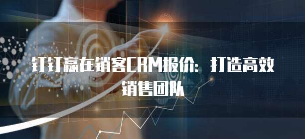 钉钉赢在销客CRM报价:打造高效销售团队