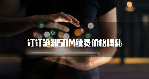 钉钉沧渊SRM续费价格揭秘