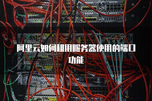 阿里云如何租用服务器使用的端口功能