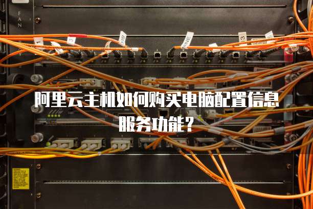 阿里云主机如何购买电脑配置信息服务功能?