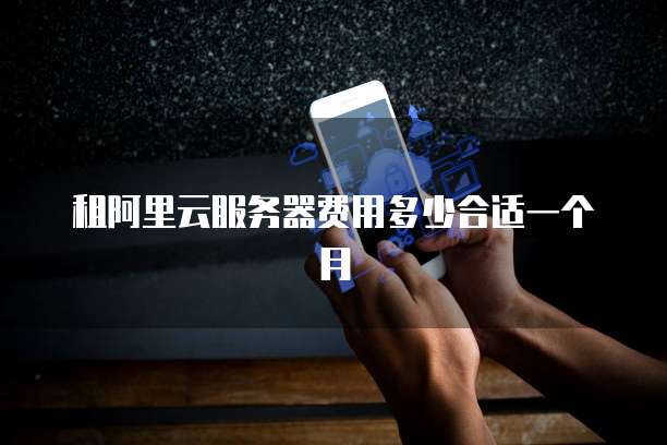 租阿里云服务器费用多少合适一个月