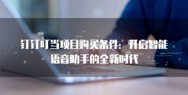 钉钉叮当项目购买条件：开启智能语音助手的全新时代
