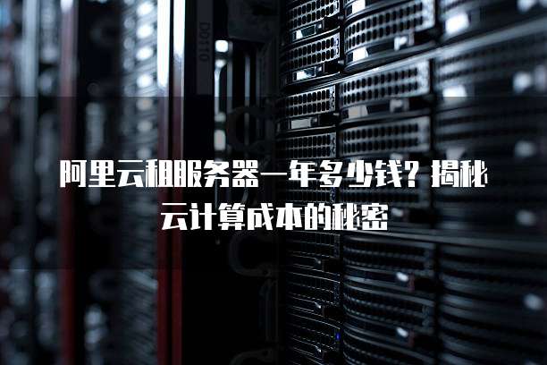 阿里云租服务器一年多少钱?揭秘云计算成本的秘密