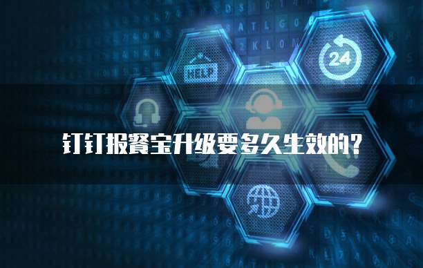 钉钉报餐宝升级要多久生效的？