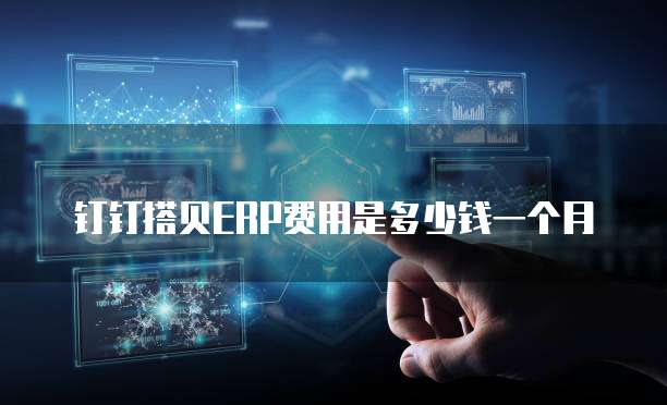 钉钉搭贝ERP费用是多少钱一个月