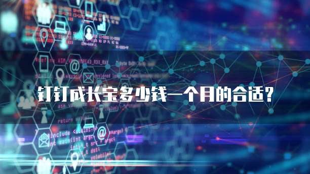 钉钉成长宝多少钱一个月的合适?
