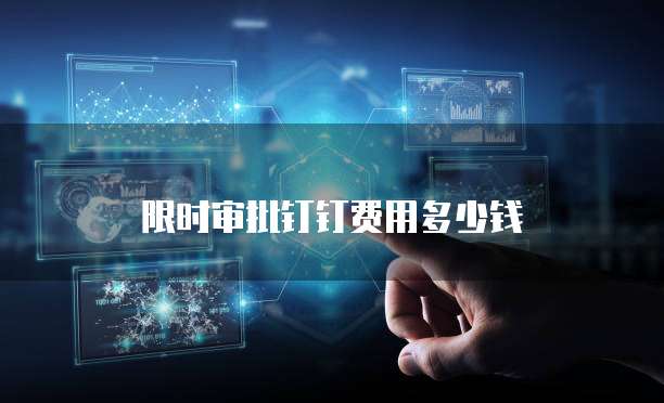 限时审批钉钉费用多少钱
