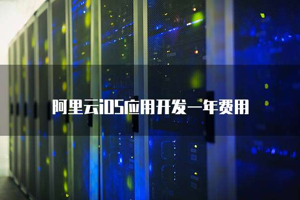 阿里云iOS应用开发一年费用