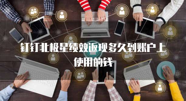 钉钉北极星绩效返现多久到账户上使用的钱