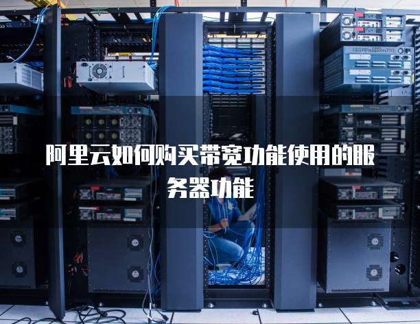 阿里云如何购买带宽功能使用的服务器功能