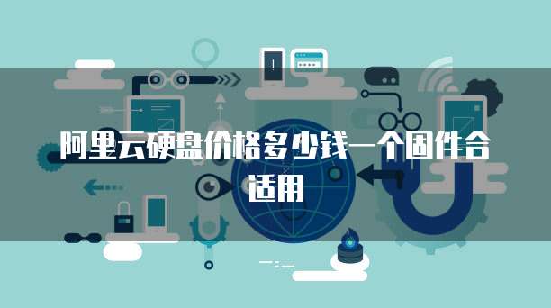 阿里云硬盘价格多少钱一个固件合适用