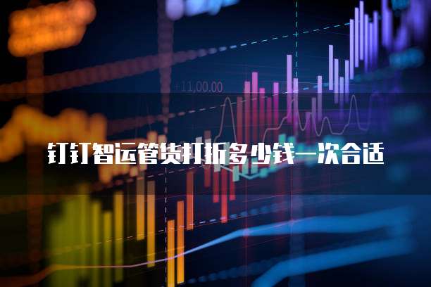 钉钉智运管货打折多少钱一次合适