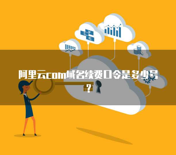 阿里云com域名续费口令是多少号？
