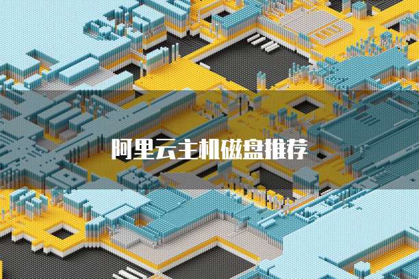 阿里云主机磁盘推荐