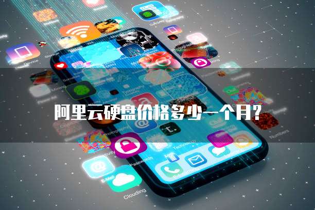 阿里云硬盘价格多少一个月?