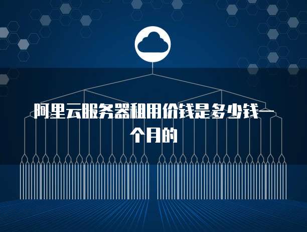 阿里云服务器租用价钱是多少钱一个月的