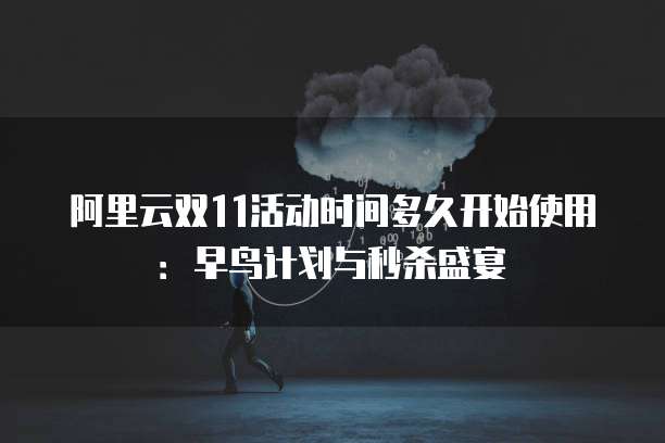 阿里云双11活动时间多久开始使用：早鸟计划与秒杀盛宴