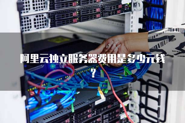 阿里云独立服务器费用是多少元钱?