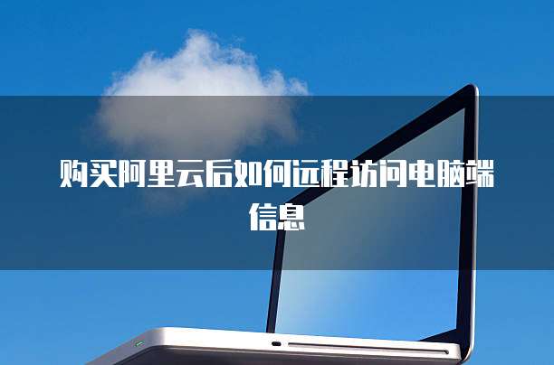 购买阿里云后如何远程访问电脑端信息