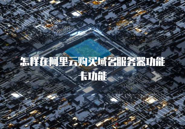怎样在阿里云购买域名服务器功能卡功能