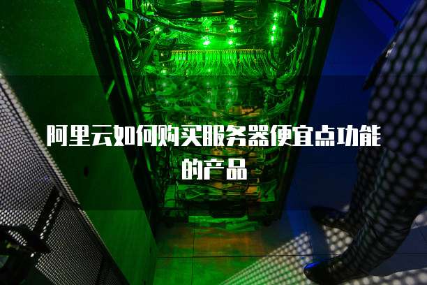 阿里云如何购买服务器便宜点功能的产品
