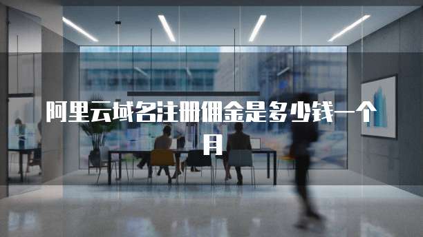阿里云域名注册佣金是多少钱一个月