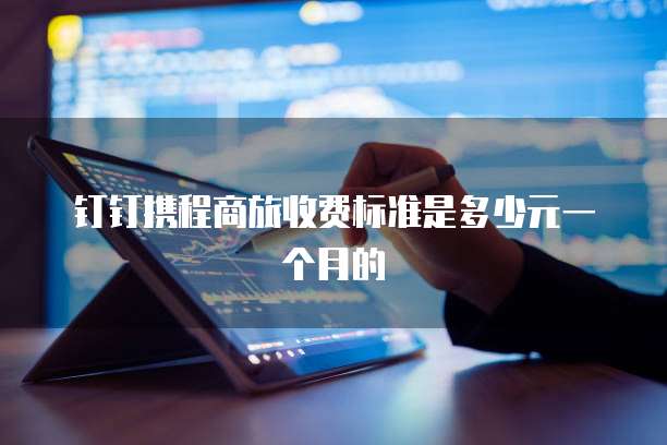 钉钉携程商旅收费标准是多少元一个月的