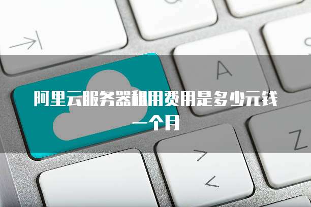 阿里云服务器租用费用是多少元钱一个月