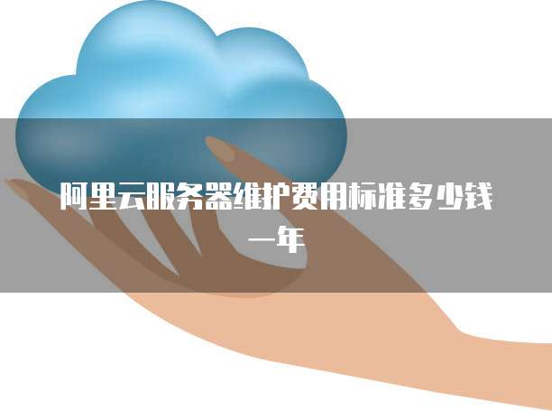 阿里云服务器维护费用标准多少钱一年