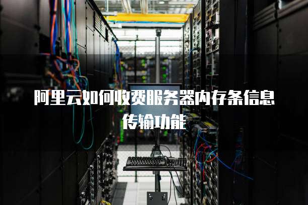阿里云如何收费服务器内存条信息传输功能